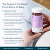 Bettervits Pregnancy Support Gummies | Pregnancy Vitamins for Women with Folic Acid & Vitamin B12 | Complete Multivitamins Complex C, D, E & Zinc | Pre and After Support - 60 Berry Gummies view 2