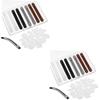 Angoily 48pairs Sunglasses over Glasses Nose Pads D-shaped Silicone Eyeglass Nose Pads Adhesive for Spectacle view 1