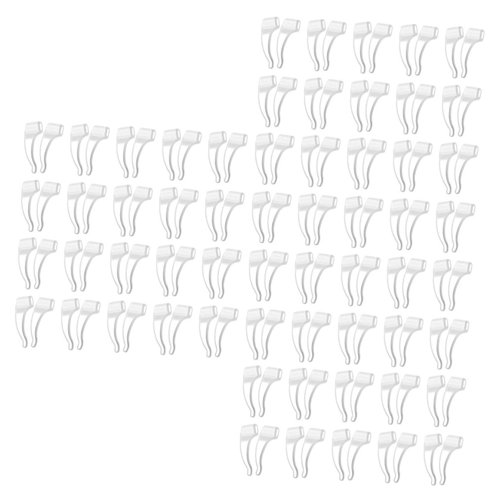 Angoily 150pairs Glasses Ear Grip Skid Resistance Portable Glasses Hooks Silicone Eyeglass Retainer for Daily Use