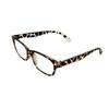 1 Pair Reading Glasses Unisex Men & Women Lightweight Clear Transparent Lenses Designer Style Frames Spring Hinges for Near Vision & Reading Spectacles Fashionable Casual (Brown Print, 3.50, x) view 3