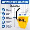 PLASTIC PRINCE Mop Wringer Only Side Press Wringer Replacement for Commercial Mop Bucket on Wheels - 26-Quart or 35 Quart, Yellow view 2