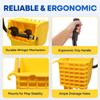 PLASTIC PRINCE Mop Wringer Only Side Press Wringer Replacement for Commercial Mop Bucket on Wheels - 26-Quart or 35 Quart, Yellow view 3