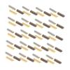 minkissy 150pcs Metal Shoelace Tips Diy Shoelaces Heads Smooth Metal Ends Hat Rope Tips Lightweight Compact view 1