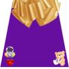 Personalised Chocolate Hamper Gift Bouquet Made With FERRERO purple view 4