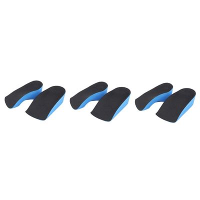 Beaupretty 3pairs Pu Insoles for Height Increasing Comfortable Half Shoe Pads Shoe Lift for Taller Look Heel Raisers for Everyday Use Heightening Insoles