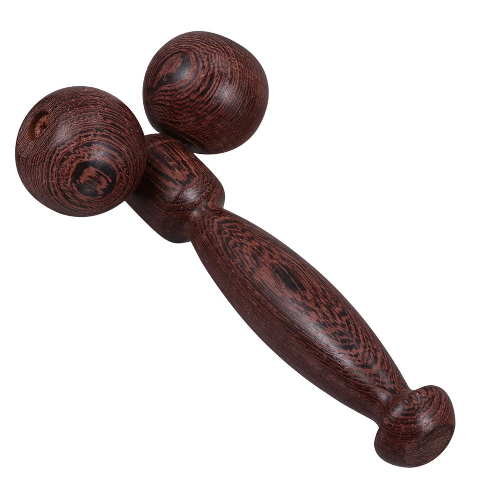 FRCOLOR 2pcs Wooden Beauty Massager Face Tool Wenge Tightening Easy Handle Use