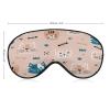 Sleep Mask CAt Fish Bones for Light Blocking,Eye Mask for Women Men Side Sleeper,Puffiness Dry Eyes Headache,Adjustable Strap view 2