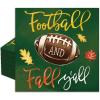 JarThenaAMCS 50pcs Green Football Leaves Disposable Napkins for Party Decor, Thick Paper, Absorbent, 6.5x6.5 inch view 1