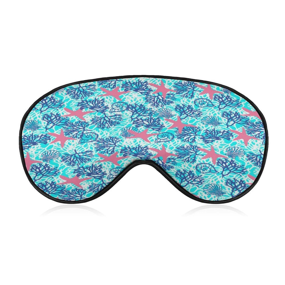 Sleep Mask Sea Vector for Light Blocking,Eye Mask for Women Men Side ...