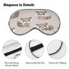 Sleep Mask for Sleeping,Raccoon Filled with Premium Mulberry Silk,Softest & Breathable Silk Eye Sleeping Mask view 3