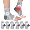 3 Pair Neuropathy Socks for Men & Women, Compression Socks for Ankle Support and Plantar Fasciitis, Functional Socks Size M view 1