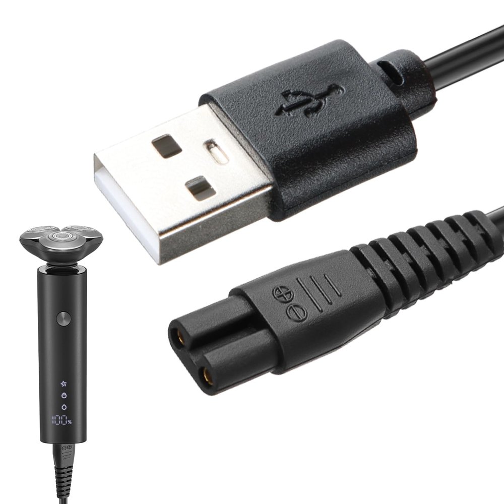 Charger Cable for Xiaomi Shaver Replacement Charging Cable Shaver Beard Trimmer Electric Razor USB Charging Power Cord Charger Adapter Compatible with Mijia MJTXD01SKS Shaver