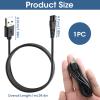 Charger Cable for Xiaomi Shaver Replacement Charging Cable Shaver Beard Trimmer Electric Razor USB Charging Power Cord Charger Adapter Compatible with Mijia MJTXD01SKS Shaver view 4