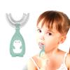 U-Shaped Toothbrush Silicone Toothbrush Baby Mouth Cleaning Manual Toothbrush (Green, L) Children view 3