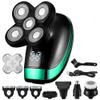 Electric Razor for Men, 5 in 1 4D Men's Rechargeable Bald Head Electric Shaver 5 Floating Heads Beard Nose Ear Hair Trimmer Razor Clipper Facial Brush view 1
