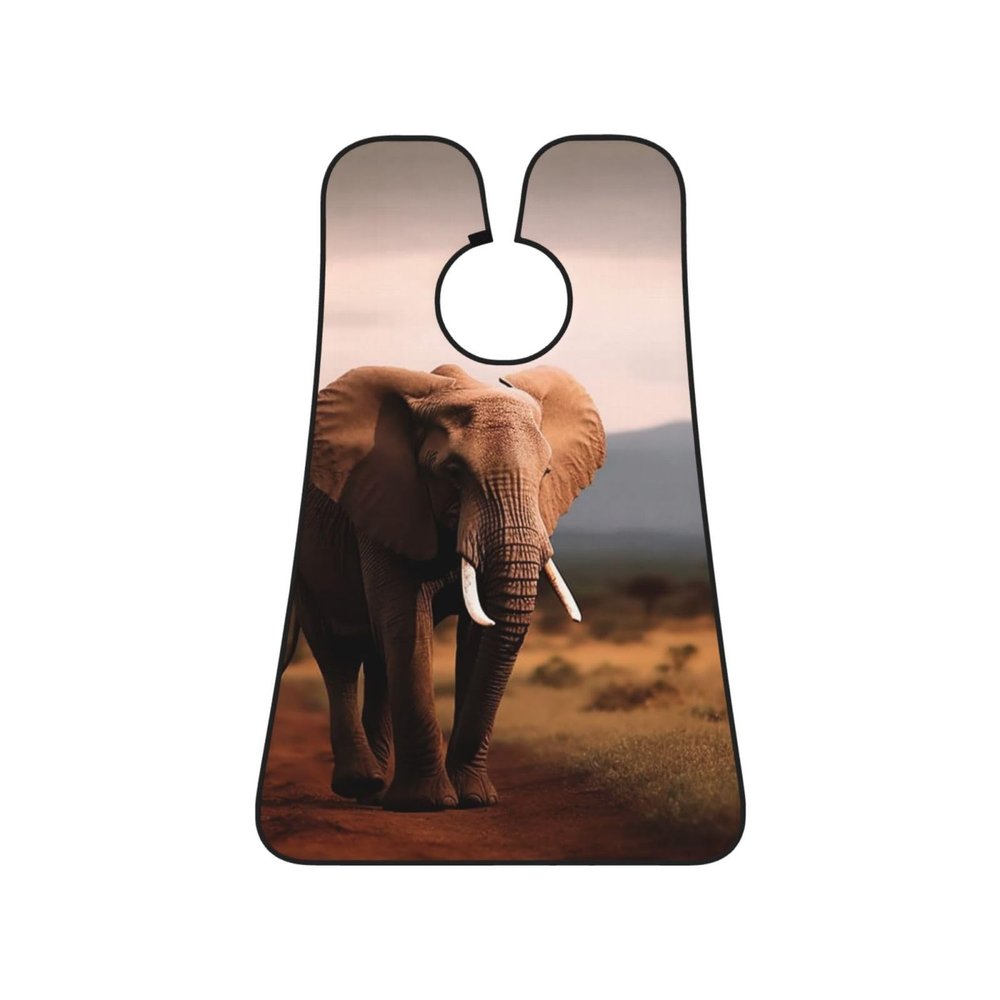 EVANEM Walking Elephant Beard Bib, Men'S Beard Trimmer Catcher, With 3 Suction Cups And 1 Storage Bag, Good Gift For Dad & Husband (73x107cm)