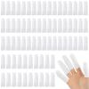 100Pcs Cotton Finger Cots,Finger Bandages Tubular,Thumb Protector,Finger Covers for Flexible Finger Protection,Reusable, Comfortable and Breathable Hypoallergenic Cotton view 1