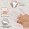100Pcs Cotton Finger Cots,Finger Bandages Tubular,Thumb Protector,Finger Covers for Flexible Finger Protection,Reusable, Comfortable and Breathable Hypoallergenic Cotton view 2