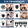Electric Razor for Men, 5 in 1 7D Men's Rechargeable Bald Head Electric Shaver 7 Floating Heads Beard Nose Ear Hair Trimmer Razor Clipper Facial Brush view 2