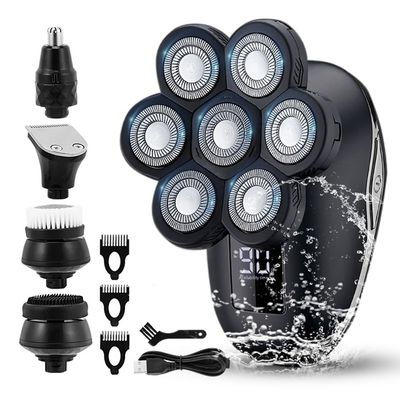 Electric Razor for Men, 5 in 1 Bald Head Shaver for Men Beard Shaving Machine Nose Hair Trimmer Grooming Kit