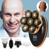 Electric Razor for Men, 5 in 1 Men 7D Floating Men Electric Shaver Wet Dry Beard Hair Trimmer Electric Razor Rechargeable Bald Head Shaving Machine LCD Display view 4