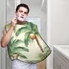 EVANEM Summer Coconut Tree Beard Bib, Men'S Beard Trimmer Catcher, With 3 Suction Cups And 1 Storage Bag, Good Gift For Dad & Husband (73x107cm) view 2