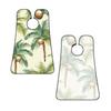 EVANEM Summer Coconut Tree Beard Bib, Men'S Beard Trimmer Catcher, With 3 Suction Cups And 1 Storage Bag, Good Gift For Dad & Husband (73x107cm) view 3