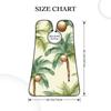 EVANEM Summer Coconut Tree Beard Bib, Men'S Beard Trimmer Catcher, With 3 Suction Cups And 1 Storage Bag, Good Gift For Dad & Husband (73x107cm) view 4