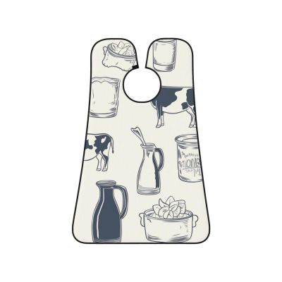 EVANEM Fresh Milk Beard Bib, Men'S Beard Trimmer Catcher, With 3 Suction Cups And 1 Storage Bag, Good Gift For Dad & Husband (73x107cm)