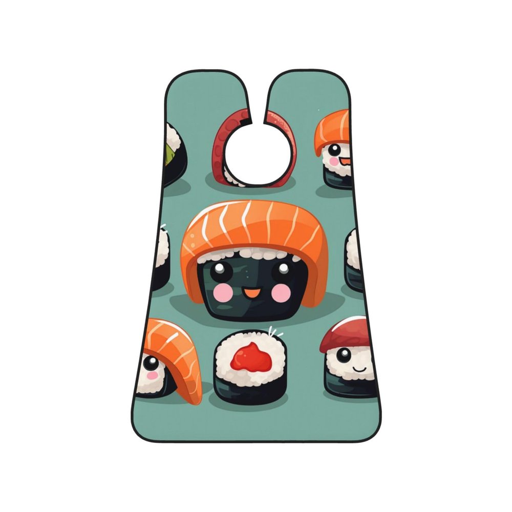 EVANEM Sushi Beard Bib, Men'S Beard Trimmer Catcher, With 3 Suction Cups And 1 Storage Bag, Good Gift For Dad & Husband (73x107cm)
