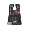 EVANEM Vintage Wall Of Radio Boombox Beard Bib, Men'S Beard Trimmer Catcher, With 3 Suction Cups And 1 Storage Bag, Good Gift For Dad & Husband (73x107cm) view 1