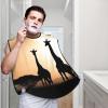 EVANEM Silhouette Of Giraffes On Grass Beard Bib, Men'S Beard Trimmer Catcher, With 3 Suction Cups And 1 Storage Bag, Good Gift For Dad & Husband (73x107cm) view 2