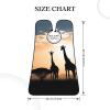 EVANEM Silhouette Of Giraffes On Grass Beard Bib, Men'S Beard Trimmer Catcher, With 3 Suction Cups And 1 Storage Bag, Good Gift For Dad & Husband (73x107cm) view 4