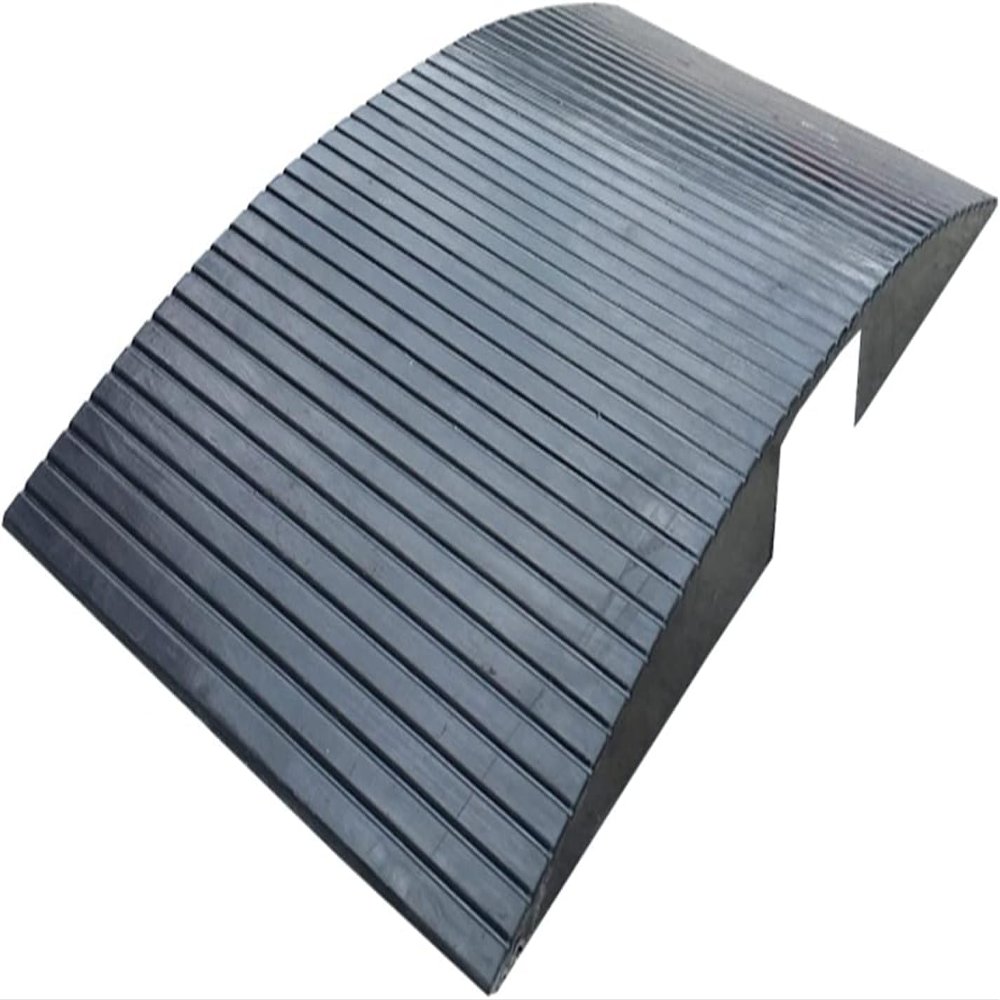 Curb ramp Bridge Ramp for Get in and Out of Houses, Rubber Threshold Ramps for Wheelchairs/Walkers, Non Slip Indoor Outdoor Patio Transition Ramp