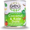 Geo Organics Coconut & Kale Dahl 400g (Pack of 3) | Authentic Indian Side Dish | Low Sugar & Salt | Certified Organic | Vegan Meals & Gluten-Free Food | Mild Spice Level view 1