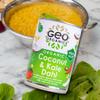 Geo Organics Coconut & Kale Dahl 400g (Pack of 6) | Authentic Indian Side Dish | Low Sugar & Salt | Certified Organic | Vegan Meals & Gluten-Free Food | Mild Spice Level view 4