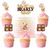 MEMOVAN Bear Baby Shower Cupcake Toppers 25pcs We Can Bearly Wait Cake Cupcake Topper Bear Cake Cupcake Decoration for Baby Girl We Can Bearly Wait Bear Theme Birthday Baby Shower Gender Reveal Party view 1