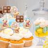MEMOVAN Bear Baby Shower Cupcake Toppers 25pcs We Can Bearly Wait Cake Cupcake Topper Bear Cake Cupcake Decoration for Baby Girl We Can Bearly Wait Bear Theme Birthday Baby Shower Gender Reveal Party view 3