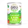 Geo Organics Coconut & Kale Dahl 400g (Pack of 1) | Authentic Indian Side Dish | Low Sugar & Salt | Certified Organic | Vegan Meals & Gluten-Free Food | Mild Spice Level view 1