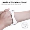 Weduspaty Stainless Steel Gua Sha Tools, 3x4 inch Muscle Scraper Tool for Relieving Fatigue and Pain, Body Gua Sha Tool with Handle for Back, Legs, Arms, Neck, Shoulder view 2