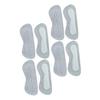 minkissy 4pairs Shoe Heel Protectors High Heels Pads Grass Trainers Self-Adhesive Abrasion-Resistant Leather Pads Grey view 1