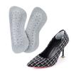minkissy 4pairs Shoe Heel Protectors High Heels Pads Grass Trainers Self-Adhesive Abrasion-Resistant Leather Pads Grey view 3