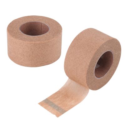 2 Rolls Micropore Paper Tape, 1 Inch x 10 Yards Breathable Flexible Skin Tape Nose Gauze Bandages Earring Cover Up Tape Micropore Fabric Tape, Self Adhesive Hypoallergenic Tan for Wound Dressing