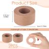 2 Rolls Micropore Paper Tape, 1 Inch x 10 Yards Breathable Flexible Skin Tape Nose Gauze Bandages Earring Cover Up Tape Micropore Fabric Tape, Self Adhesive Hypoallergenic Tan for Wound Dressing view 2