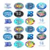 24 18th blue male style edible birthday party Cupcake Cake Toppers Wafer Rice Paper precut decoration view 2