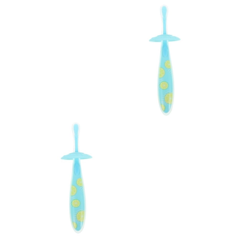 Beavorty 2pcs Non-Slip Toothbrush for Boy Girl Manual Boys and Girls Teeth Cleaner SkyBlue for and Toothbrushing Routine