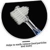 Beavorty 15pcs False Teeth Cleaner Denture Brush Double Sided Head Toothbrush Denture Cleaning Brush Bristles Non-Slip Handle view 2