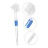 Beavorty 15pcs False Teeth Cleaner Denture Brush Double Sided Head Toothbrush Denture Cleaning Brush Bristles Non-Slip Handle view 3