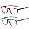 2 Pack Reading Glasses for Men, Sports Ultra-Light Blue Light Blocking Readers (Red+Blue, 4, x) view 1
