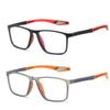 2 Pack Reading Glasses for Men, Sports Ultra-Light Blue Light Blocking Readers (Orange+Red, 2.5, x) view 1